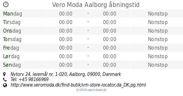 Aalborg åbningstid, Nytorv 24, lejemål nr. 1-020